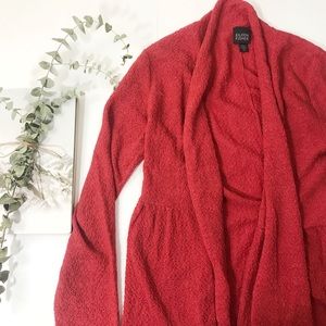 Eileen Fisher Open Front Merino Wool Cardigan